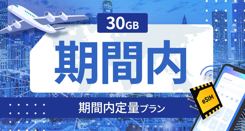 アメリカ 30GB / 期間内